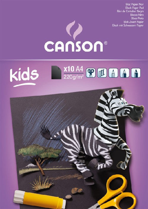 Szkicownik dla dzieci CANSON Kids 220 g - 10 arkuszy, 24 x 32 cm, klejony