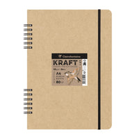 Szkicownik kraftowy CLAIREFONTAINE 115 g/m² A5 – A4 - 80 arkuszy