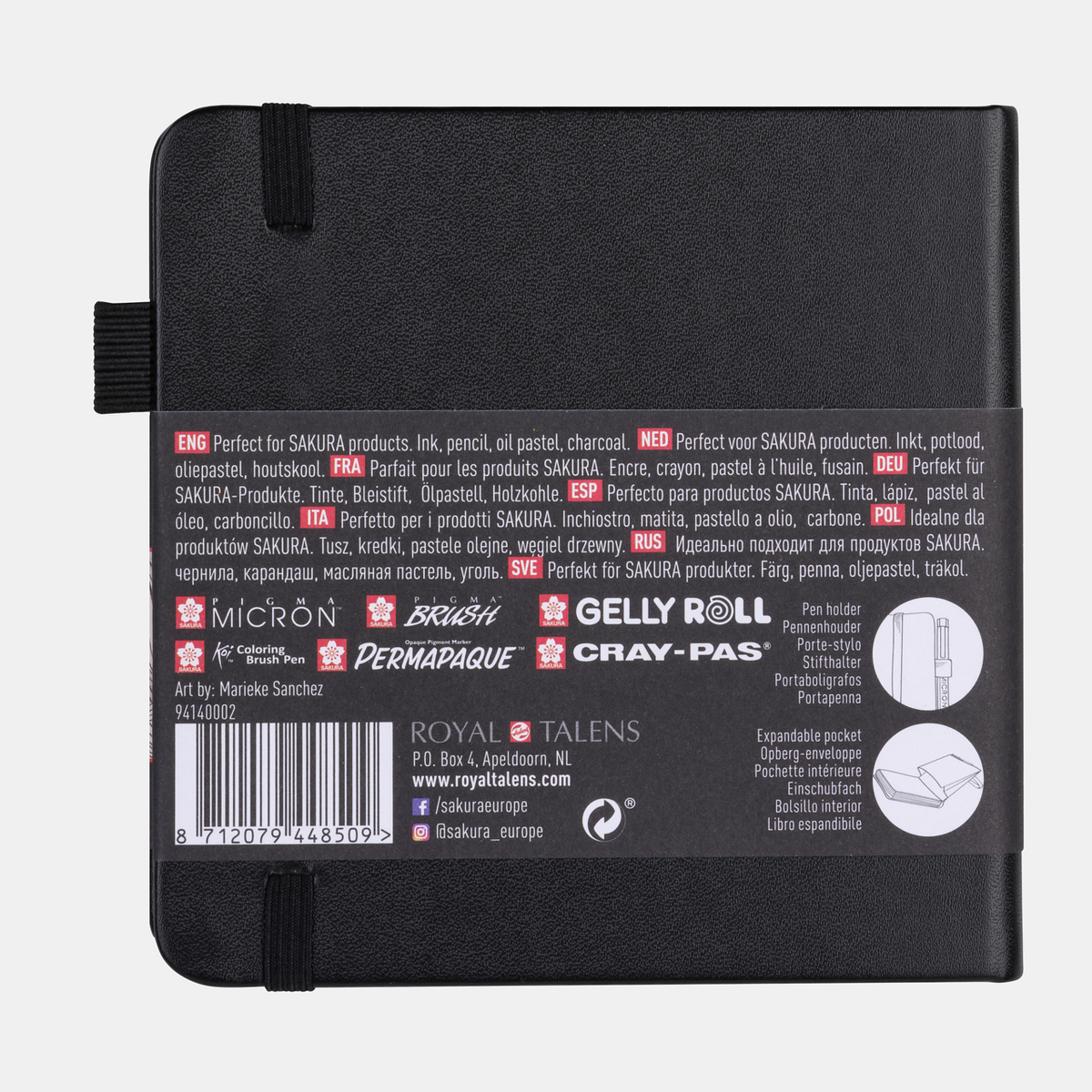 Szkicownik SAKURA 140 g/m² – 80 arkuszy, 9 – 21 cm