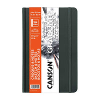 Szkicownik w twardej oprawie Canson Graduate Art Book 90 g/m² 184 arkusze 14 x 21,6 cm Dark Grey