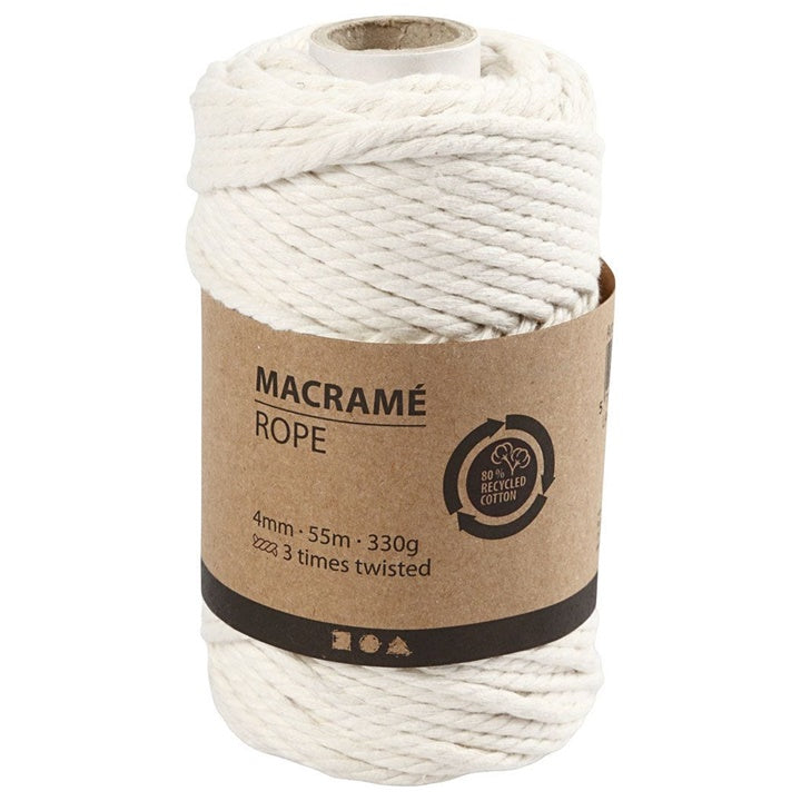 Sznurek do makramy 4 mm x 55 m | różne kolory | Artmie