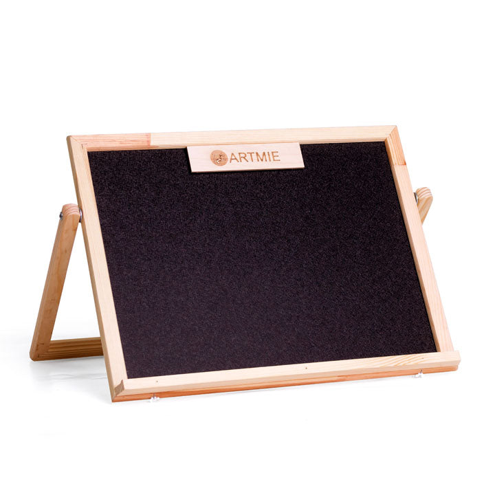 Tablica magnetyczna dwustronna dla dzieci ARTMIE z półeczką 30 x 40 cm | Artmie