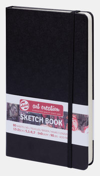 Szkicownik ROYAL TALENS Art Creation Black 13 x 21 cm, 140 g, 90 arkuszy, twarda oprawa