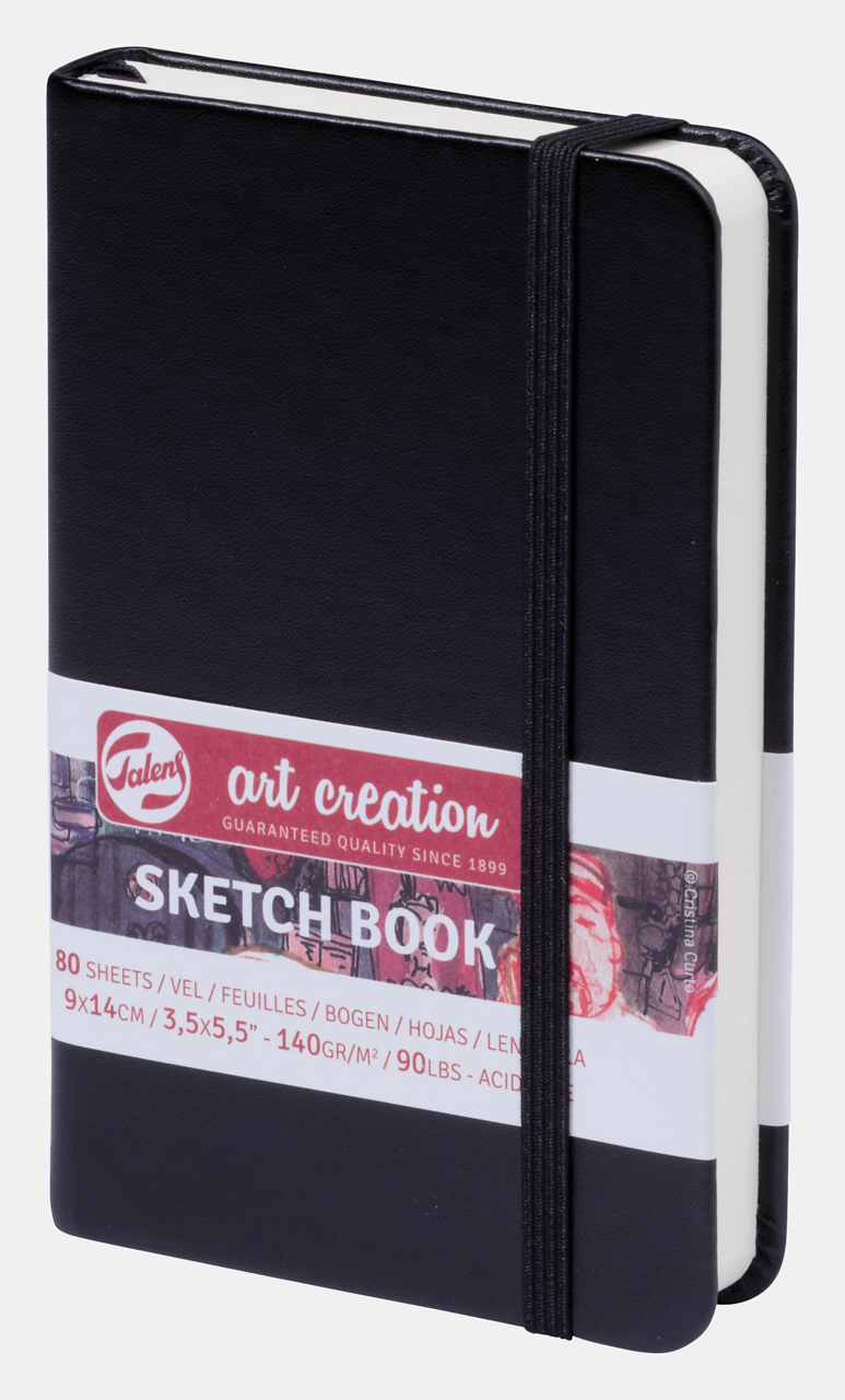 Szkicownik ROYAL TALENS Art Creation Black 9 x 14 cm, 140 g, 90 arkuszy