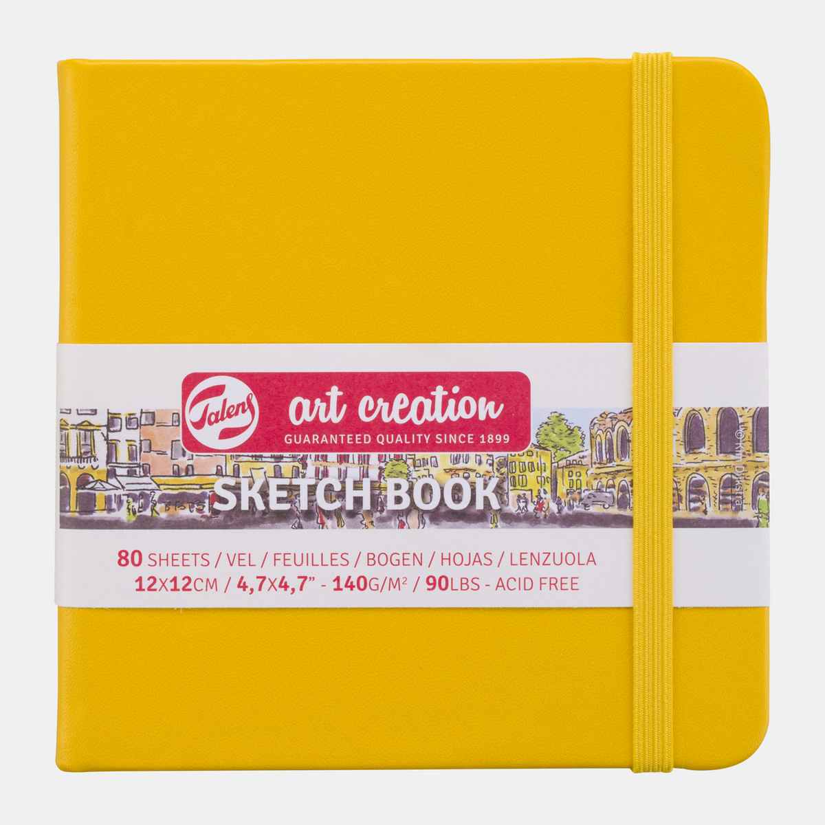 Szkicownik Talens Art Creation złotożółty 12 x 12 cm, 140 g/m², 80 arkuszy
