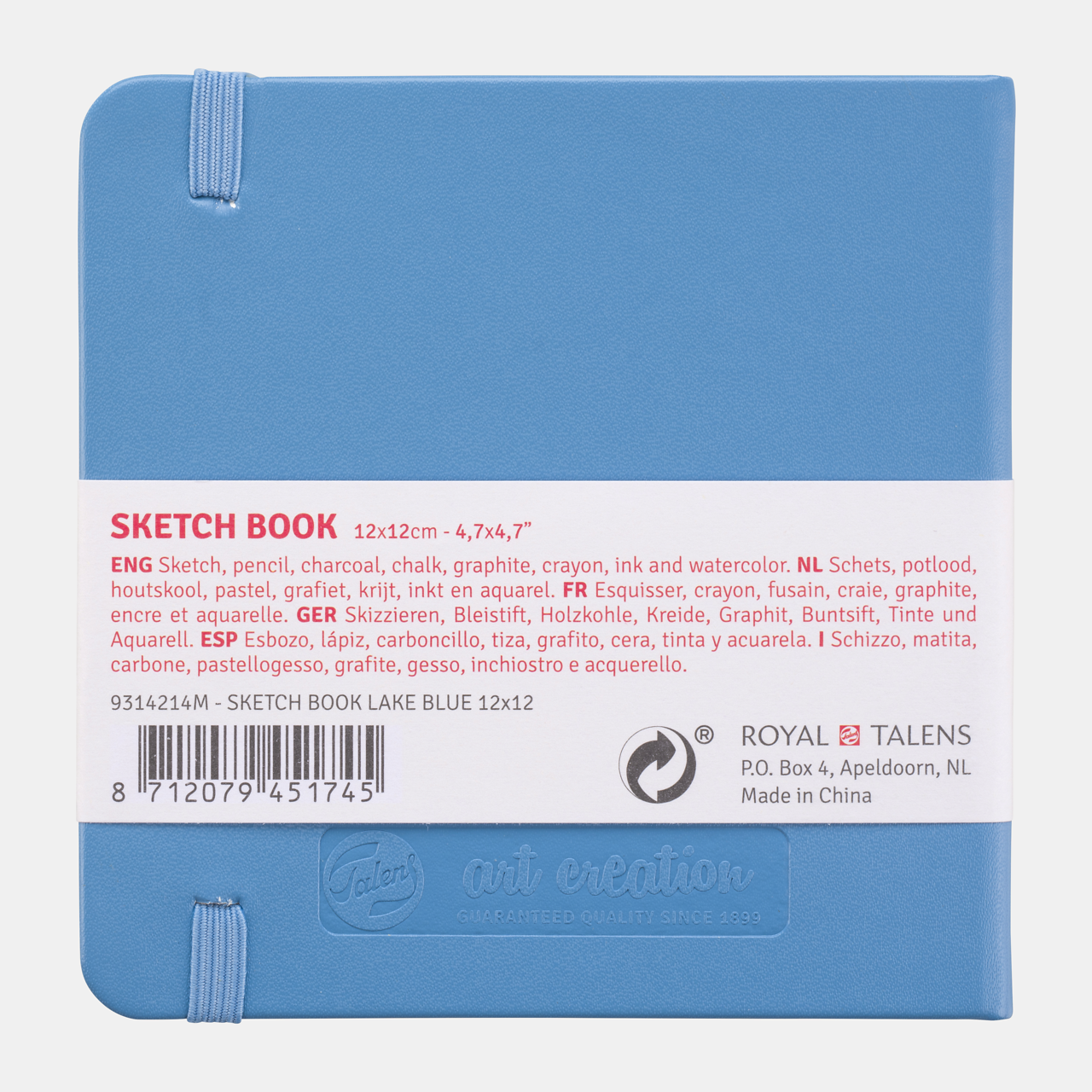 Szkicownik Talens Art Creation Light Blue 12 x 12 cm, 140 g, 80 arkuszy