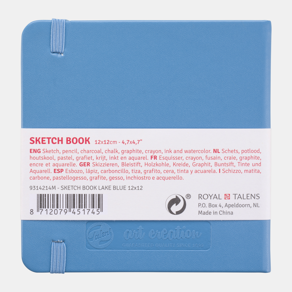 Szkicownik Talens Art Creation Light Blue 12 x 12 cm, 140 g, 80 arkuszy