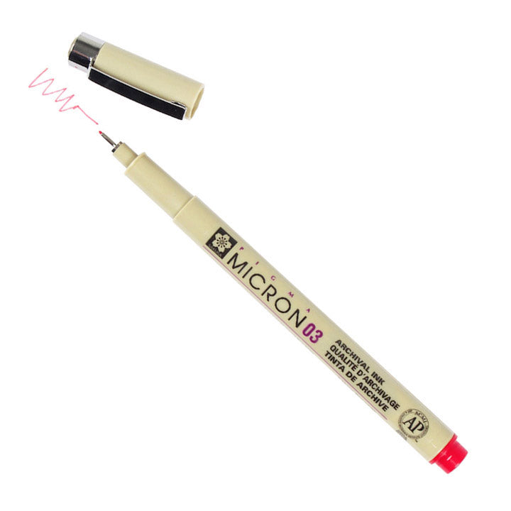 Cienkopis techniczny SAKURA Pigma Micron CZERWONY | różne grubości | Artmie