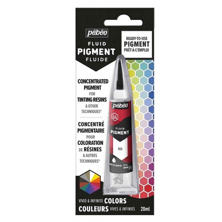Pebeo pigment w płynie 20 ml – czerwona
