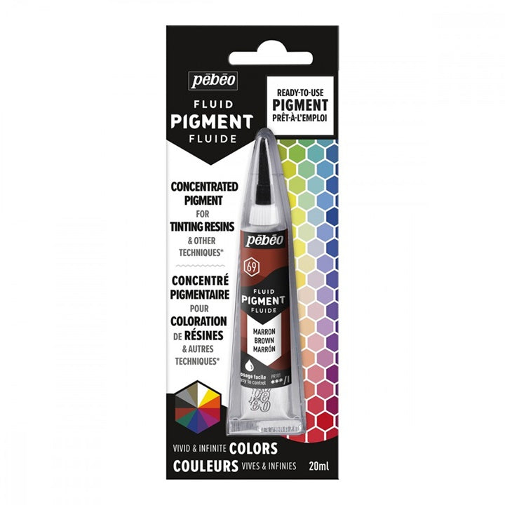 Pebeo pigment w płynie 20 ml – brązowa