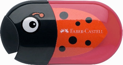 Temperówka podwójna z gumką BIEDRONKA FABER-CASTELL / 1szt | Artmie