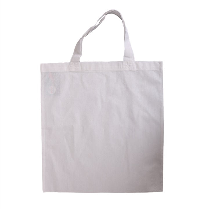 Torba bawełniana z krótkim uchwytem biała 38 x 42 cm | Artmie