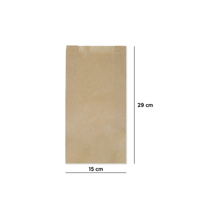 Torba papierowa brązowa 150x290 mm 10 szt. | Artmie