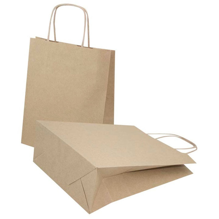 Torba papierowa brązowa 180x80x225 mm 10 szt. | Artmie