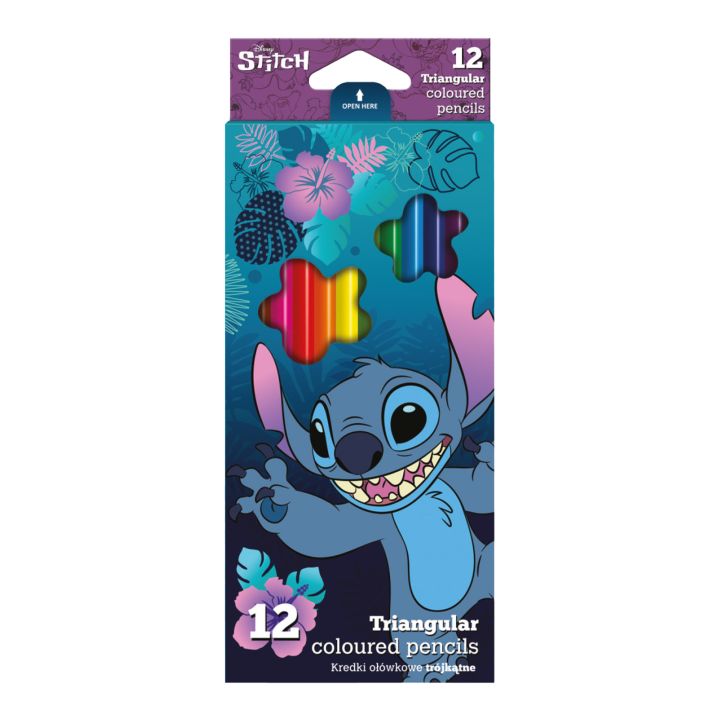 Trójkątne kredki Disney Stitch | Artmie