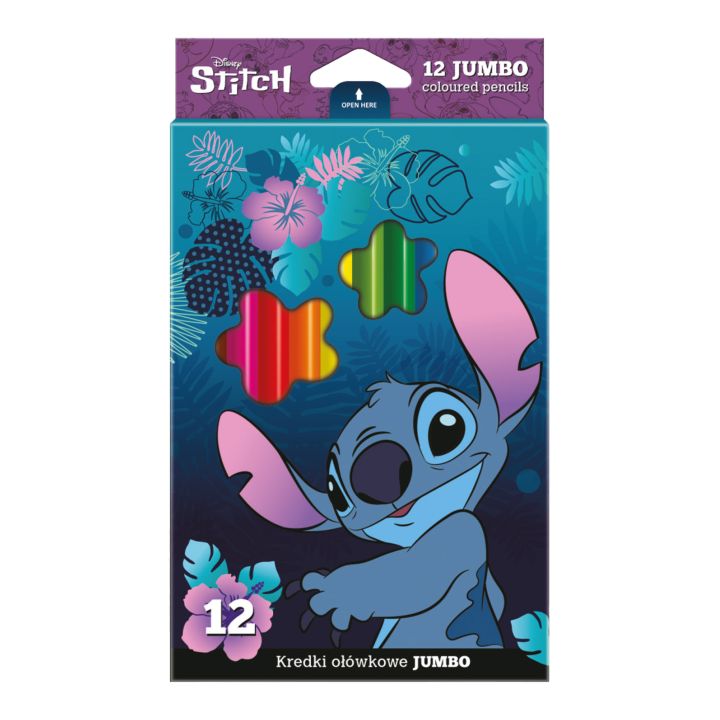Trójkątne kredki JUMBO Disney Stitch | Artmie
