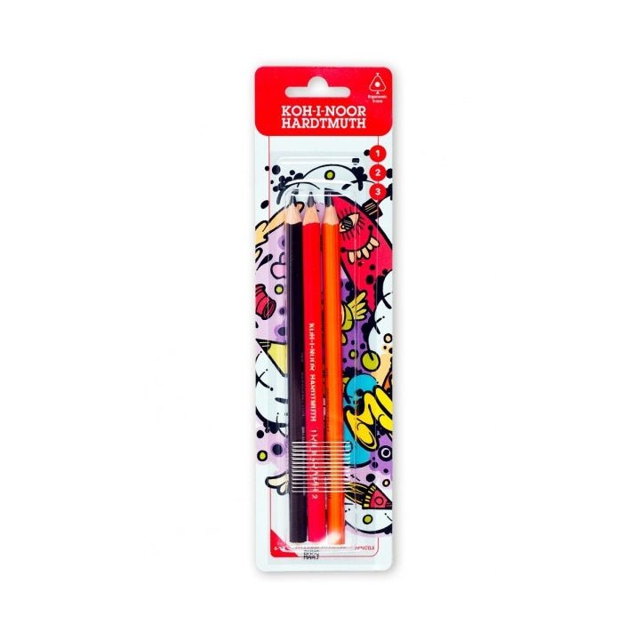 Trójkątne ołówki grafitowe Jumbo | Artmie