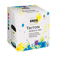 Tusz akrylowy KREUL 50 ml - zestaw 6 szt. | Artmie