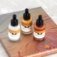 Tusz akrylowy Royal & Langnickel kolory metaliczne 3 x 30 ml | Artmie