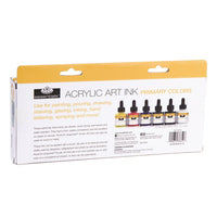 Tusz akrylowy Royal & Langnickel kolory podstawowe 6 x 30 ml | Artmie
