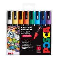 Posca zestaw markerów PC-5M, 1,8 – 2,5 mm, mix kolorów (16 szt.)