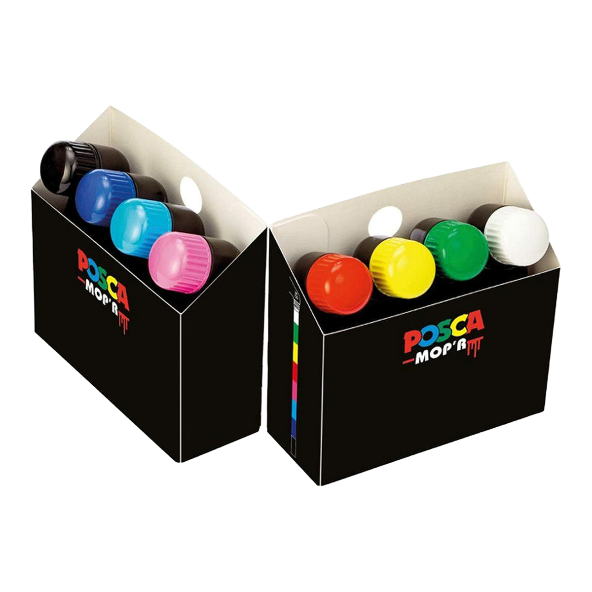 Posca PCM-22 8C MOP´R zestaw markerów, 3 – 19 mm, mix kolorów (8 szt.)