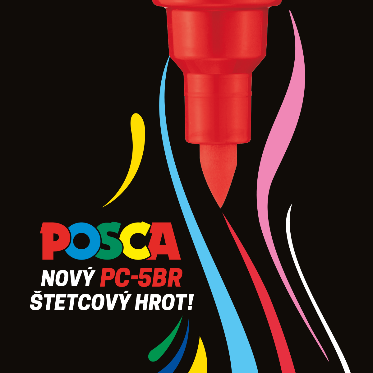 Posca zestaw markerów PC-5BR, 1 – 4 mm, kolory podstawowe – 8 szt.