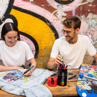 Posca zestaw mieszany markerów w metalowej puszce – 13 szt. (PC-3M, PC-5M, PC-5BR)