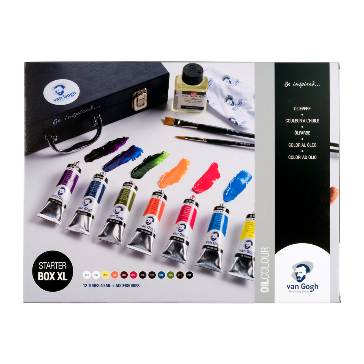 Zestaw farb olejnych ROYAL TALENS Van Gogh zestaw startowy XL 12 x 40 ml + akcesoria