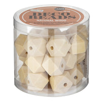 Duże drewniane koraliki 15 mm - 50 g | Artmie