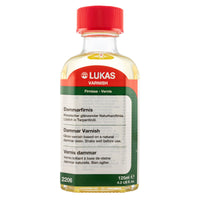 Werniks damarowy końcowy do farb olejnych LUKAS – 125 ml