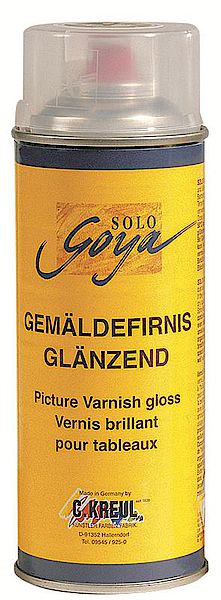 Werniks końcowy w sprayu błyszczący Solo Goya / 400 ml | Artmie
