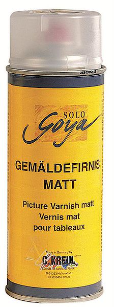 Werniks końcowy w sprayu Solo Goya matowy / 400 ml | Artmie