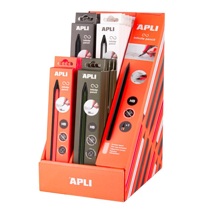 Wieczny ołówek APLI HB 1 szt. ASSORTED 2 | różne odcienie | Artmie
