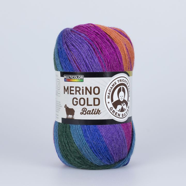 Włóczka dziewiarska Madame Tricote Paris Merino Gold Batik 100 g | różne kolory | Artmie