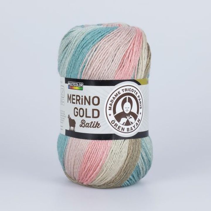 Włóczka dziewiarska Madame Tricote Paris Merino Gold Batik 100 g | różne kolory | Artmie
