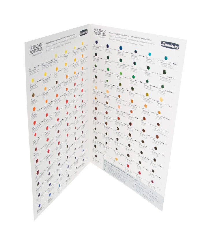 Wzornik akwareli Schmincke HORADAM Aquarell Dot Card – 140 kolorów
