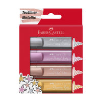 Zakreślacze metaliczne 4 kolory Faber-Castell | Artmie
