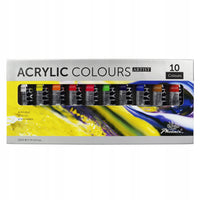 Zestaw 10 farb akrylowych Phoenix Artist 10 x 22 ml