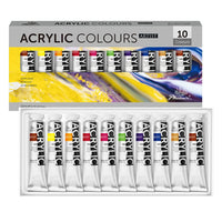 Zestaw 10 farb akrylowych Phoenix Artist 10 x 22 ml