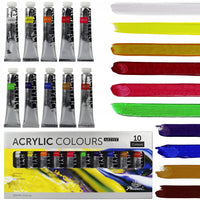 Zestaw 10 farb akrylowych Phoenix Artist 10 x 22 ml