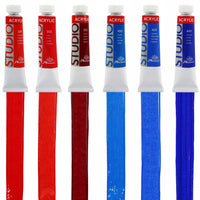 Zestaw 24 farb akrylowych Phoenix Studio 24 x 12 ml + pędzle i paleta