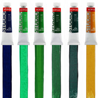 Zestaw 24 farb akrylowych Phoenix Studio 24 x 12 ml + pędzle i paleta