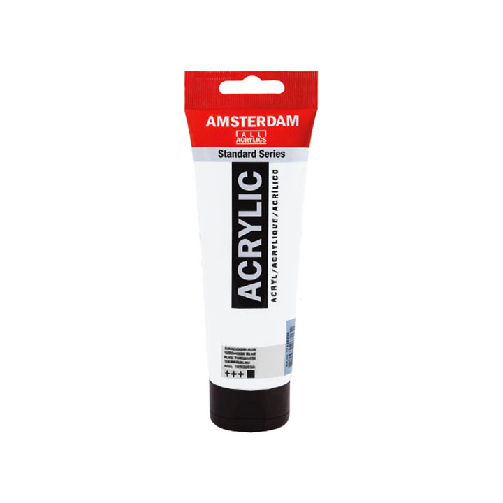 Zestaw 3 farb akrylowych Amsterdam - 2 + 1 gratis | Tytanowa biel | Artmie