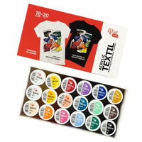 Zestaw akrylowych farb do tkanin STYLE ROSA TALENT | Artmie