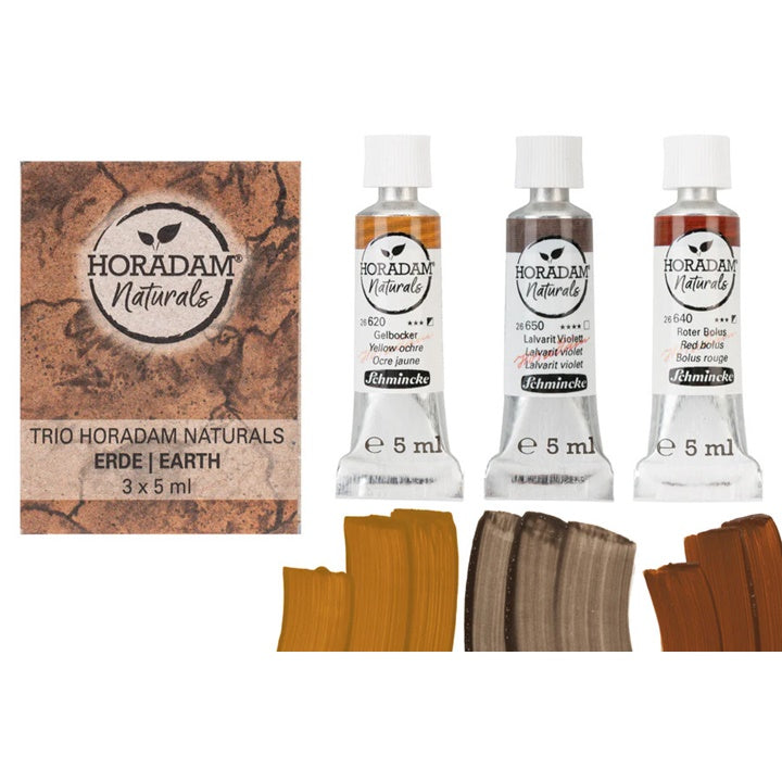Zestaw akwareli HORADAM Naturals Trio Earth | Artmie