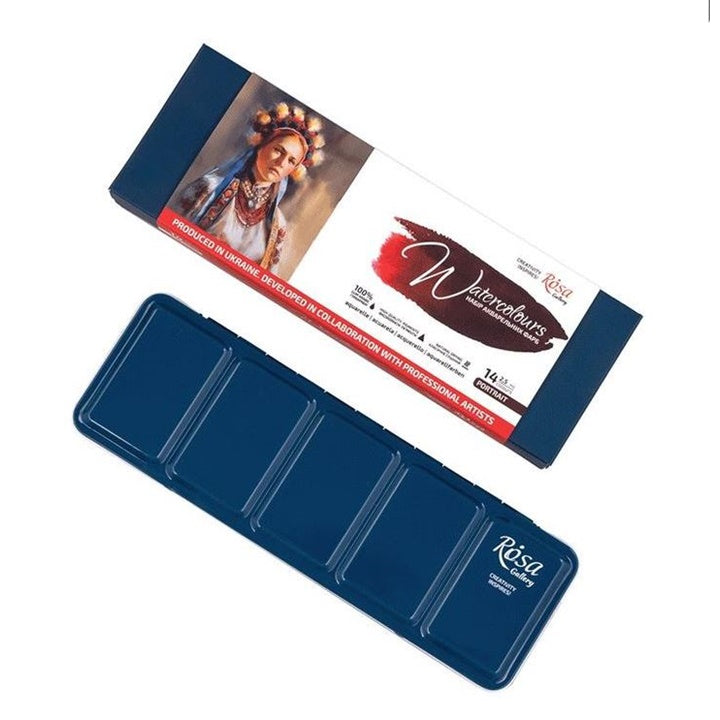 Zestaw akwareli Rosa Gallery Portrait 14x2,5 ml | Artmie