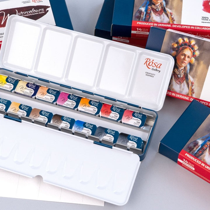 Zestaw akwareli Rosa Gallery Portrait 14x2,5 ml | Artmie
