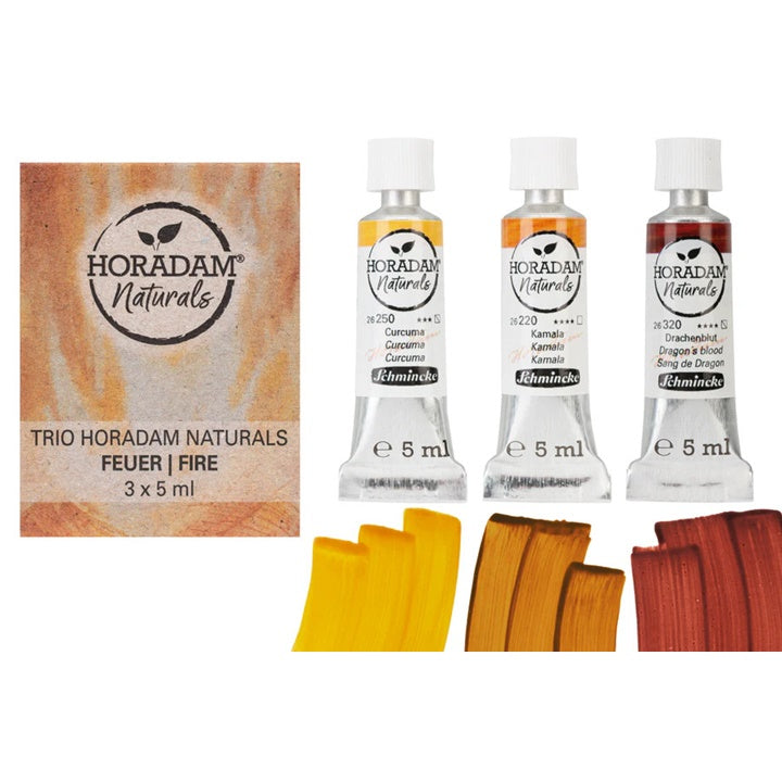 Zestaw akwareli Trio Fire HORADAM Naturals | Artmie