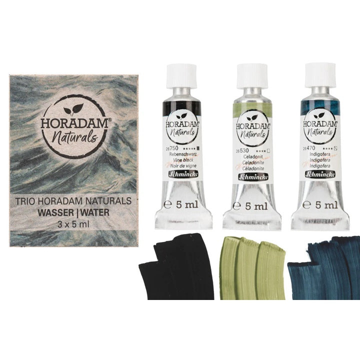 Zestaw akwareli Trio Water HORADAM Naturals | Artmie